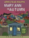 Cover image for Mary Ann in Autumn